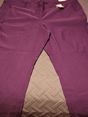 Lane Bryant Purple Ankle Slim Pants
